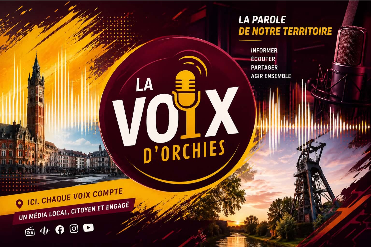 La Voix d'Orchies — La parole de notre territoire · Informer, Écouter, Partager, Agir ensemble
